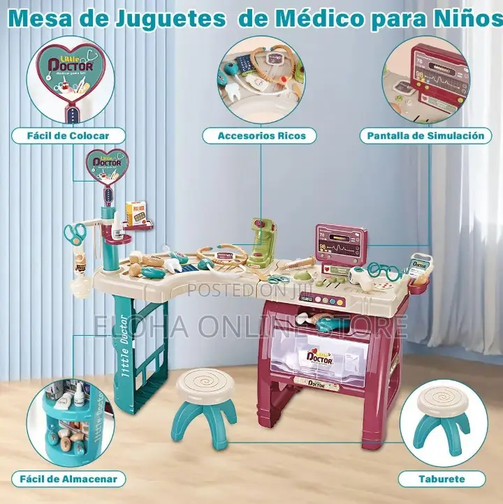 Doctor Medical Set Toy Desk With Sound and Light for Kids