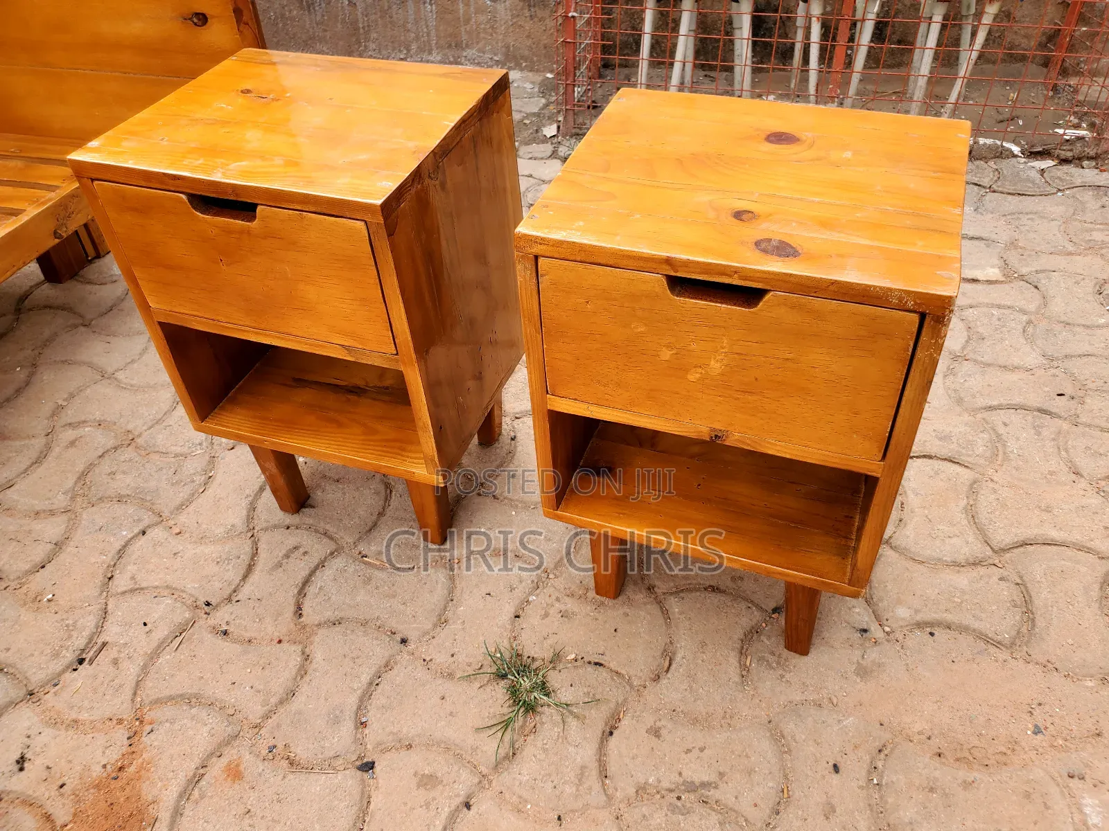 Pallet Strong Bedside Drawers.
