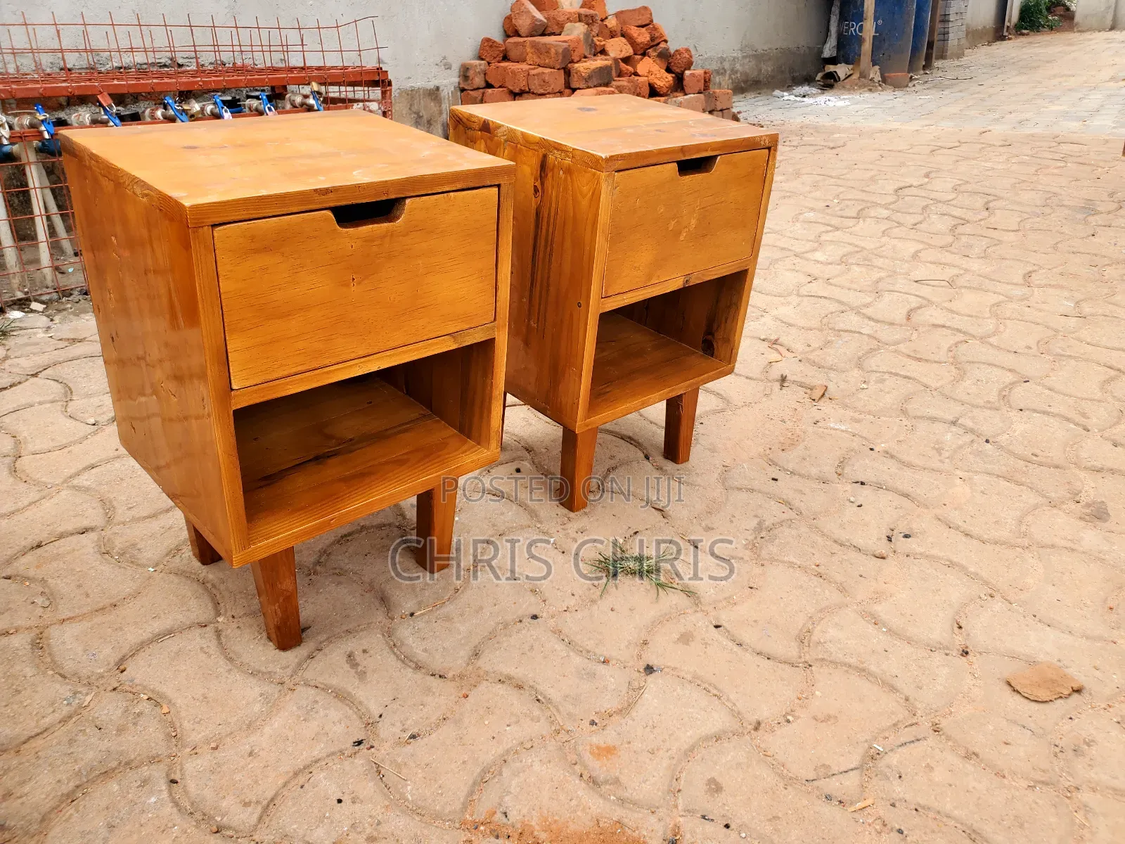 Pallet Strong Bedside Drawers.