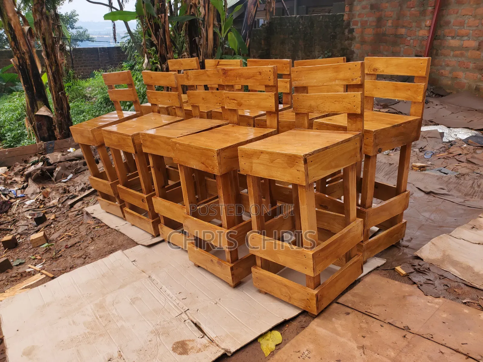 Pallet Counter Stools