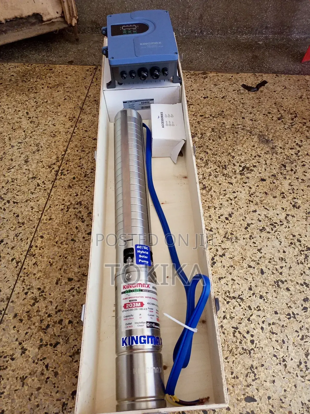 Hybrid AC/DC Submersible Water Pump (203meters) 650feet