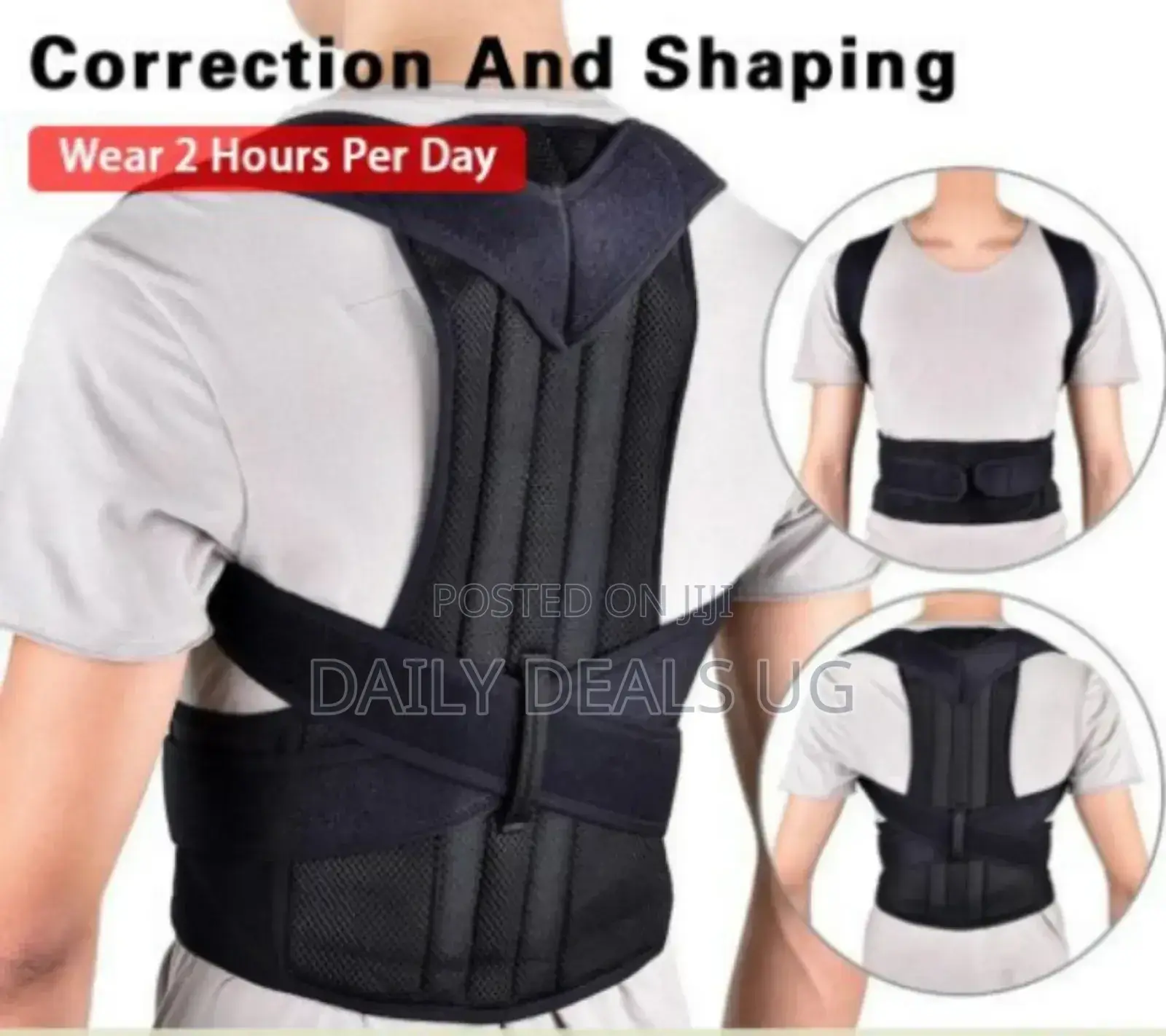 Black Back Posture Support