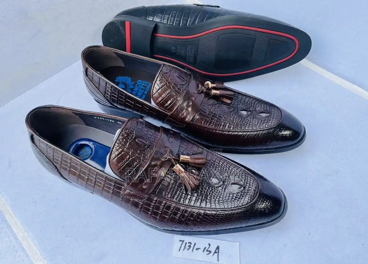 Original Coffee Brown Franco Banetti Gentle Leather Loafers