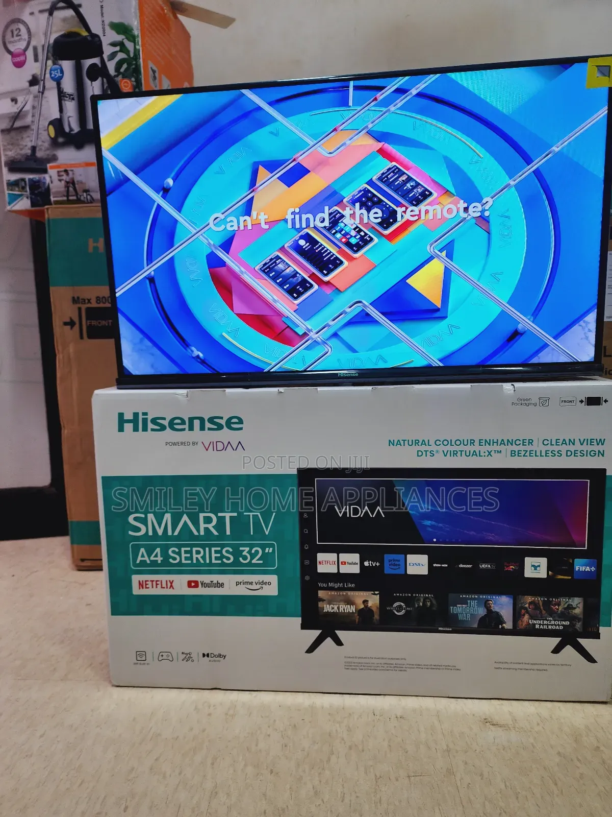 Brandnew Flameless Hisense Smart Tv 32inches