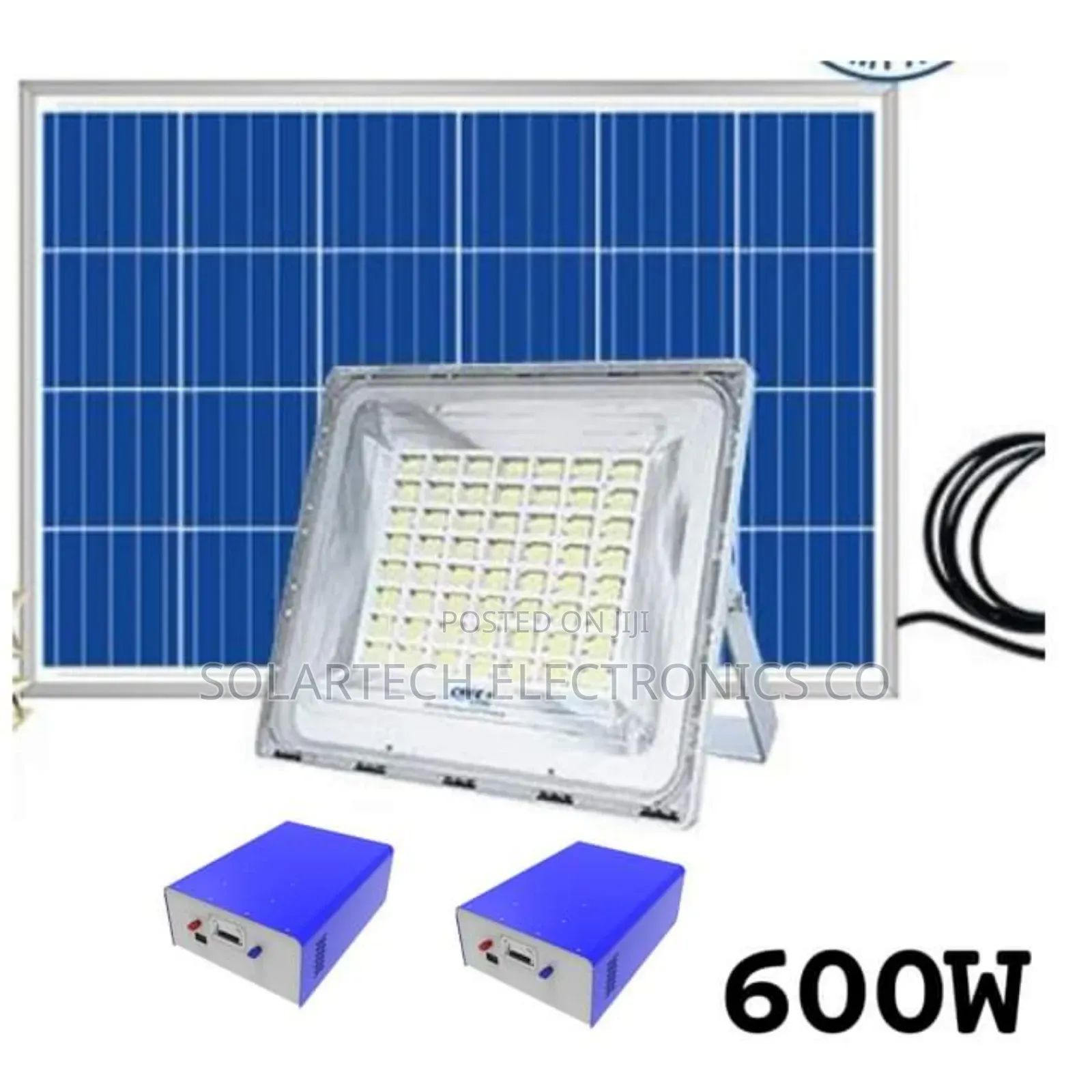 600W Blue Carbon Solar Flood Lights Wawa LGT