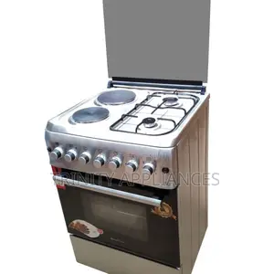 Blueflame Cooker 60x60cm 2 Gas Burners 2 Electric Plates