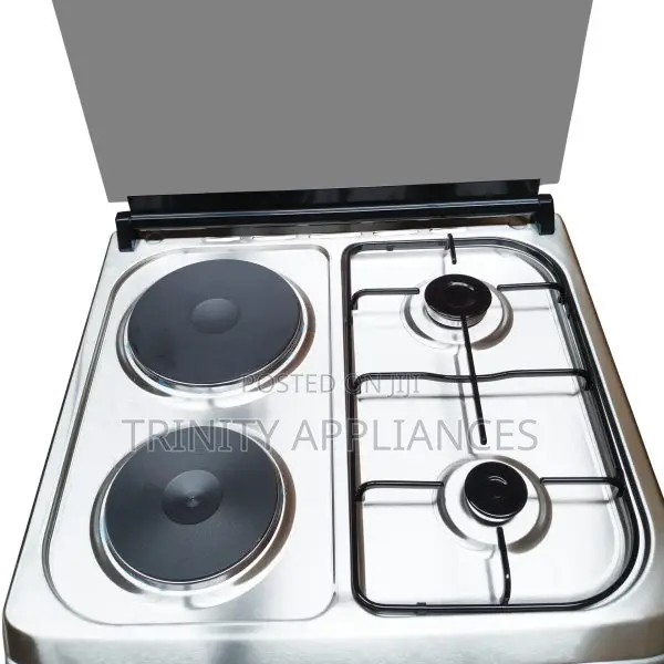 Blueflame Cooker 60x60cm 2 Gas Burners 2 Electric Plates