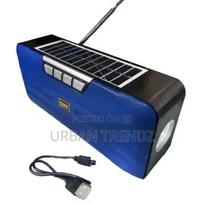 Bluetooth Wireless Speaker With Solar Panel and Torch-