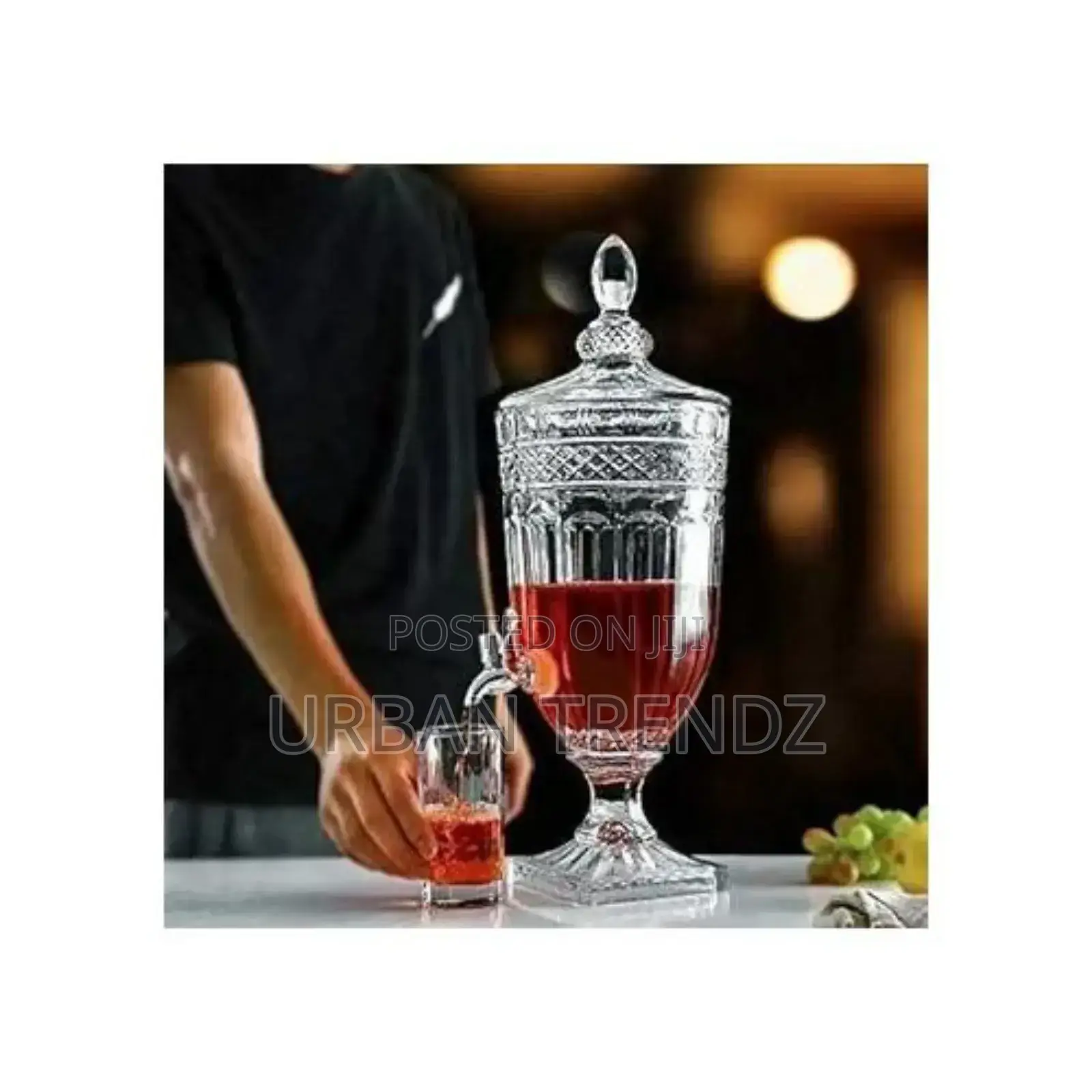 4.8 Liters Glass Beverage Dispenser Different Designs
