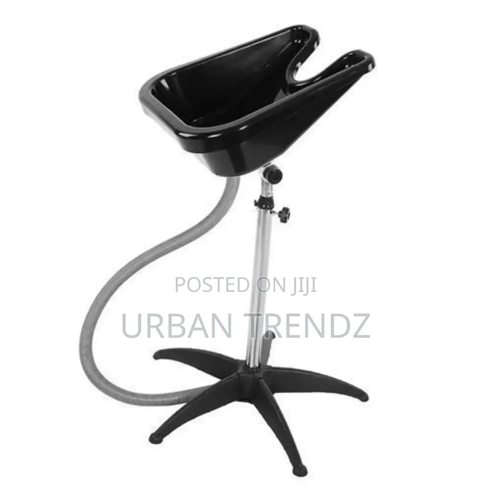 Portable Adjustable Salon Sink for Washing Hair-Black