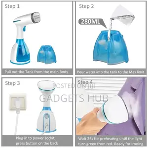 Steamer Iron for Clothes Handheld Garment Steamer 1500W