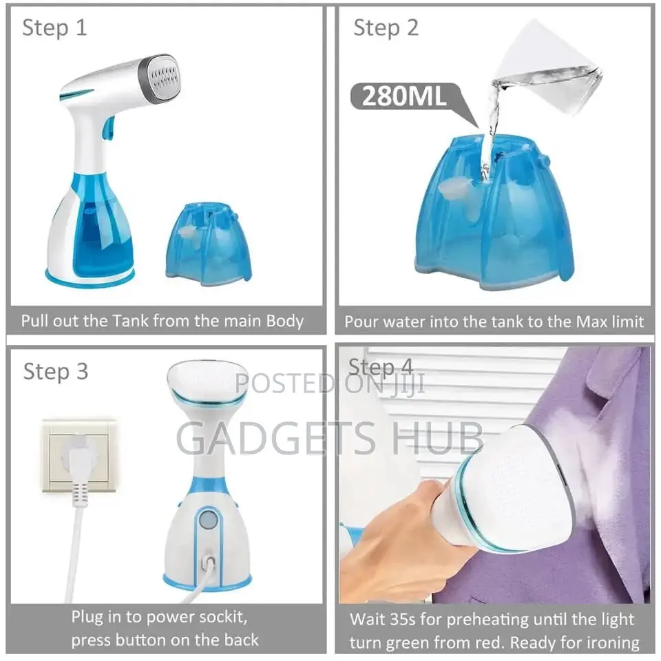Steamer Iron for Clothes Handheld Garment Steamer 1500W