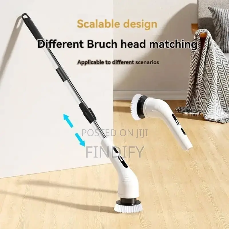 Electric Spin Scrubber 7in1 Bathroom Cordless Cleaning Brush
