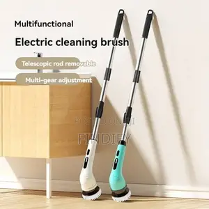 Electric Spin Scrubber 7in1 Bathroom Cordless Cleaning Brush