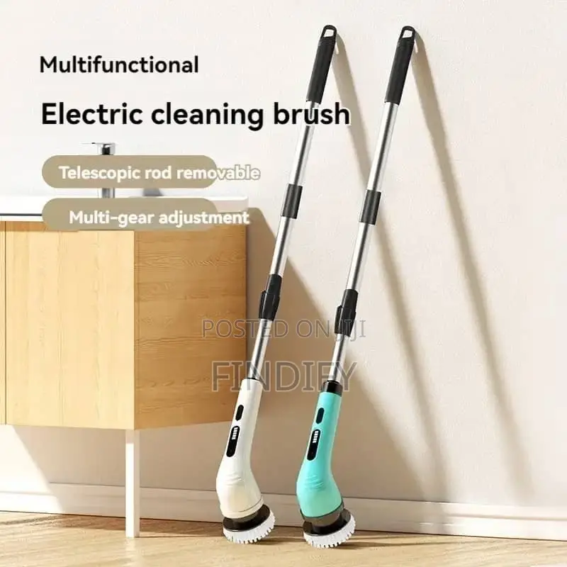 Electric Spin Scrubber 7in1 Bathroom Cordless Cleaning Brush