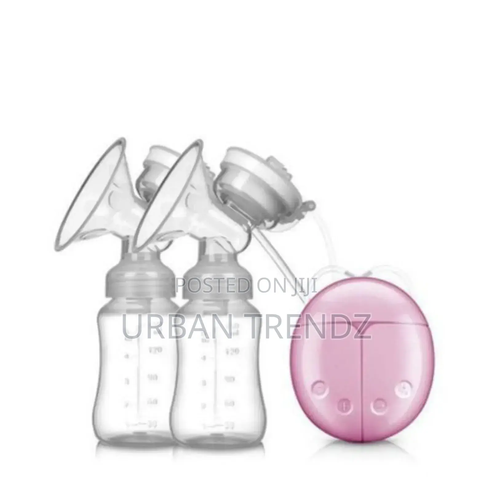 Double Electric Breast Pump With 2 Baby Milk Bottles - Color