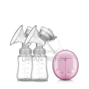 Double Electric Breast Pump With 2 Baby Milk Bottles - Color