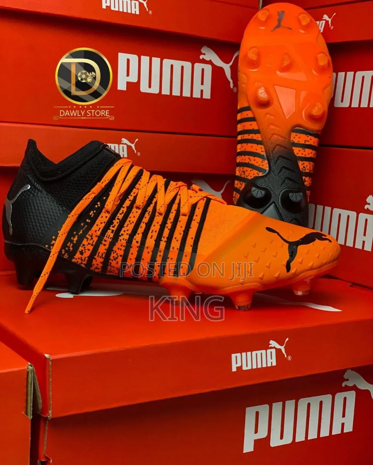 Puma Future Z 1.2 FG Firm Ground/Ag Soccer Boots. Orange"