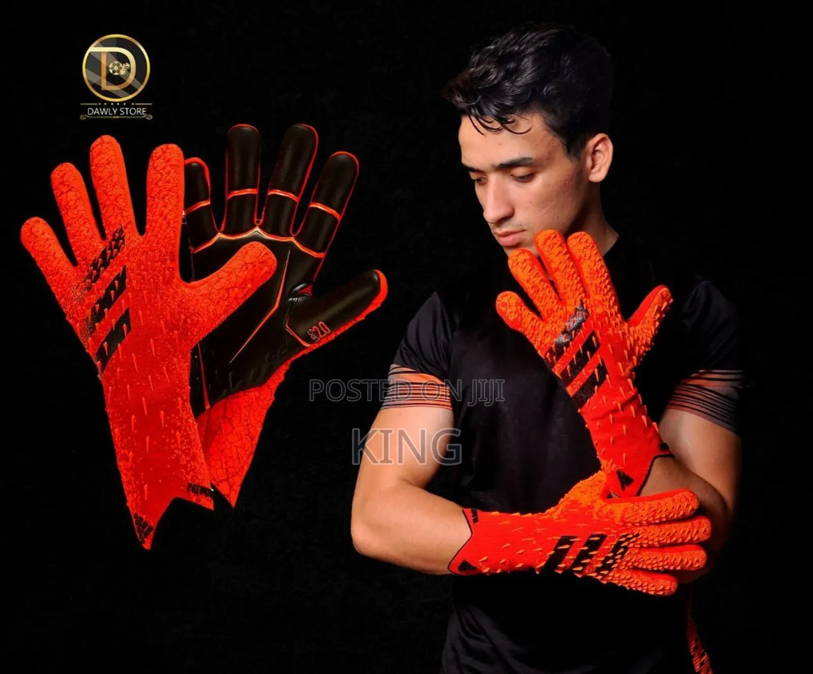 Orange Pro Goalkeeper Gloves. Adidas Predator