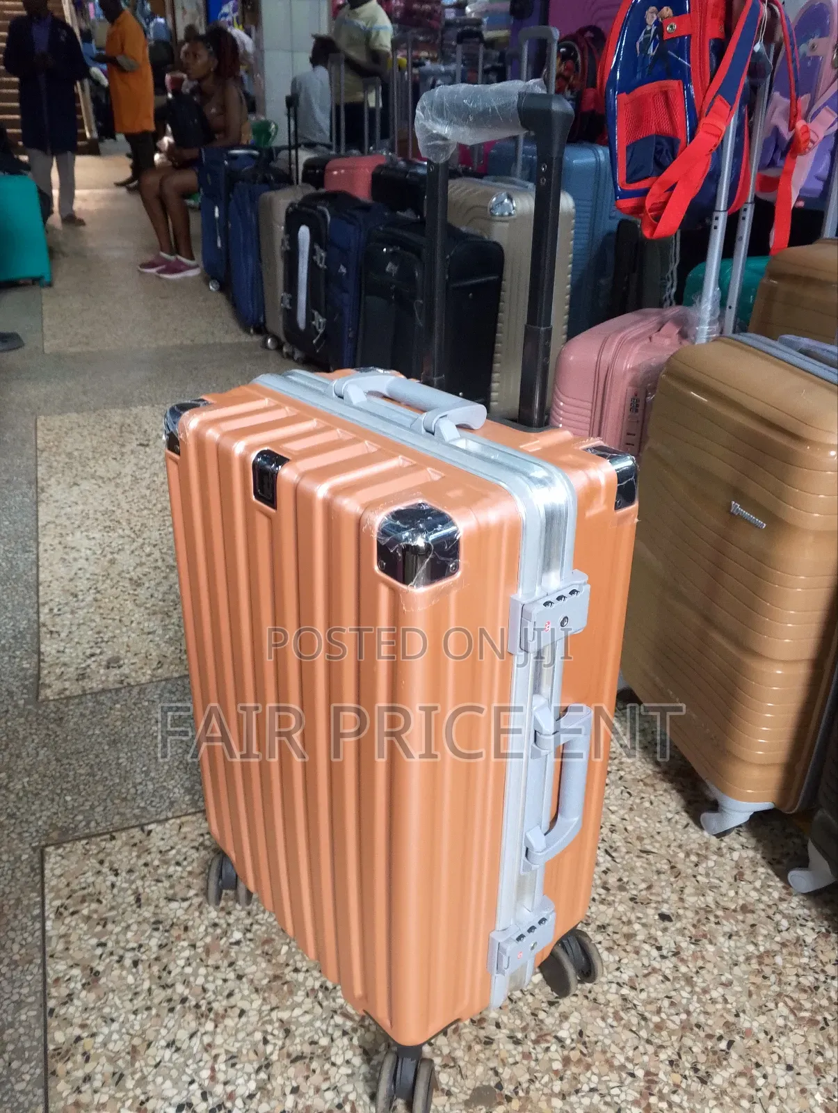 Noble Aluminium Plastic Suitcases.Small.( Orange)