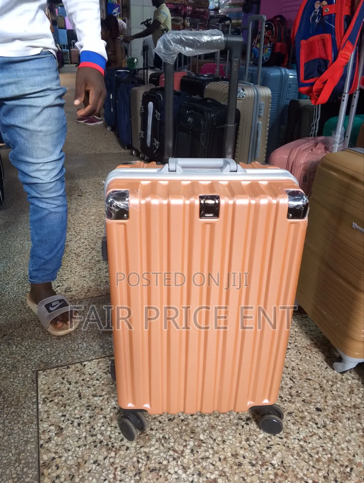Noble Aluminium Plastic Suitcases.Small.( Orange)