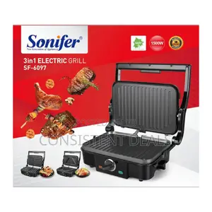 Sonifer 3in1 Electric Grill/ Waffle Maker