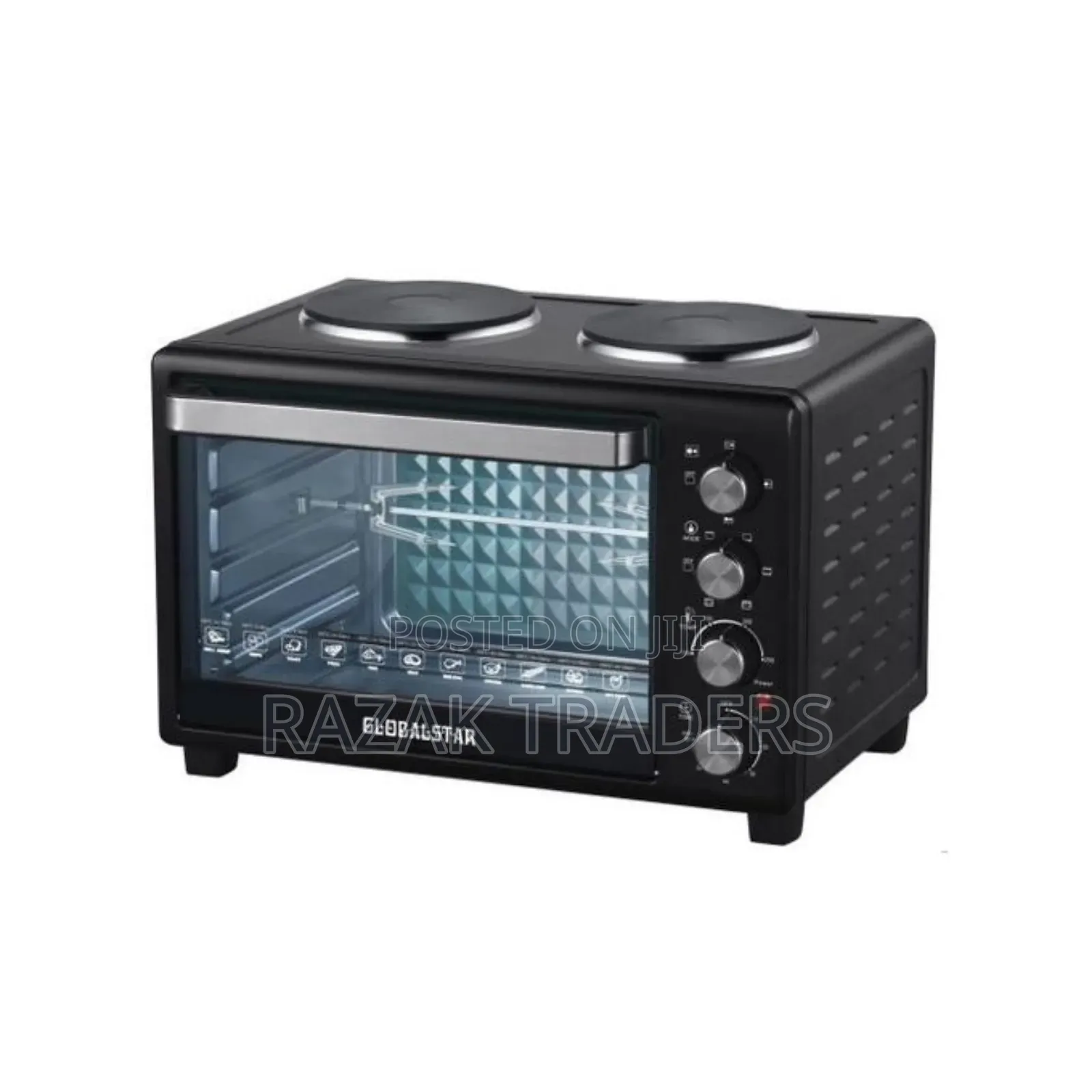 Global Star Microwave Oven /Two Hot Plates 30 Litre
