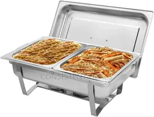 Stainless Steel Double Chaffing Dish 11L