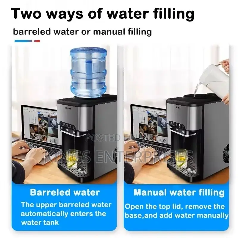 3 in 1 Water Dispenser With Ice Cubes
