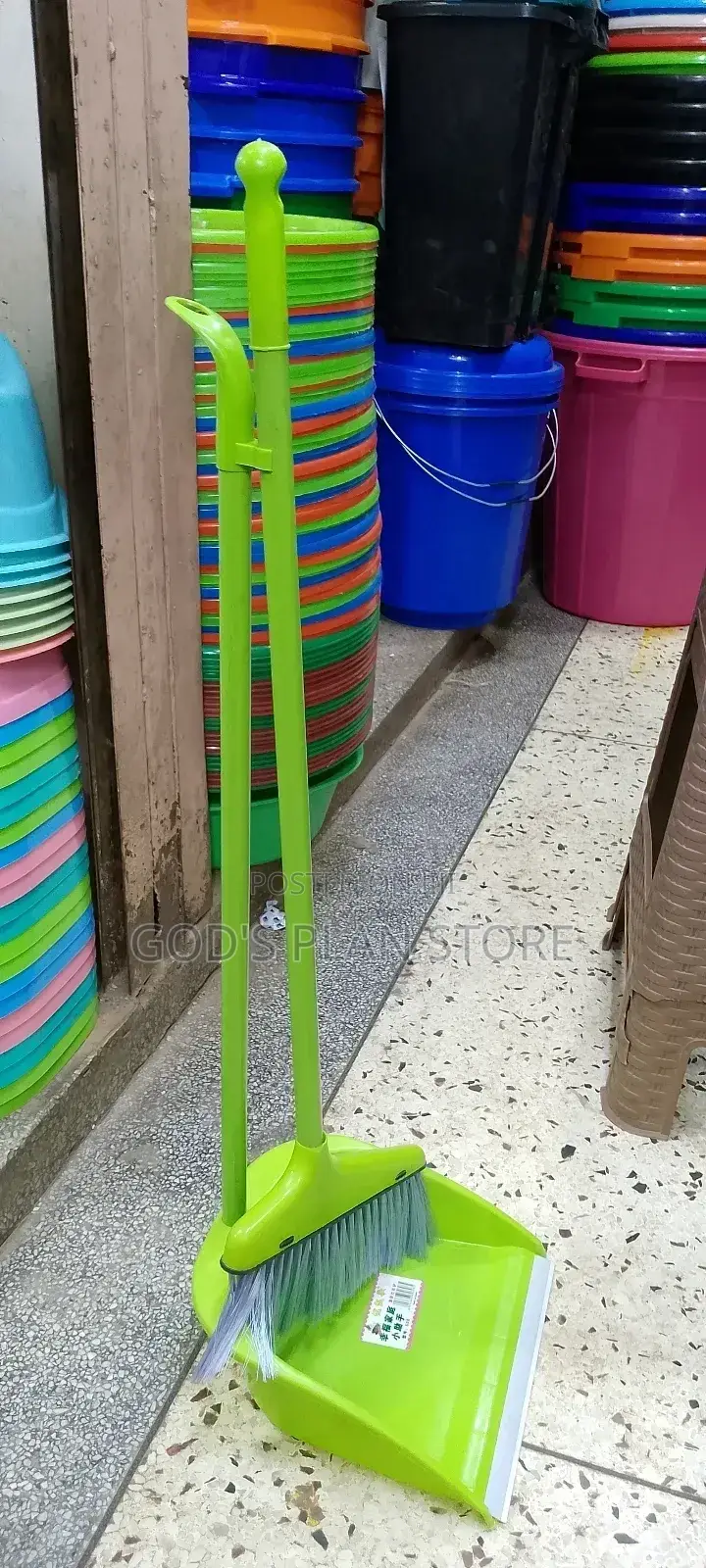 Dust Pan With a Broom Plastic