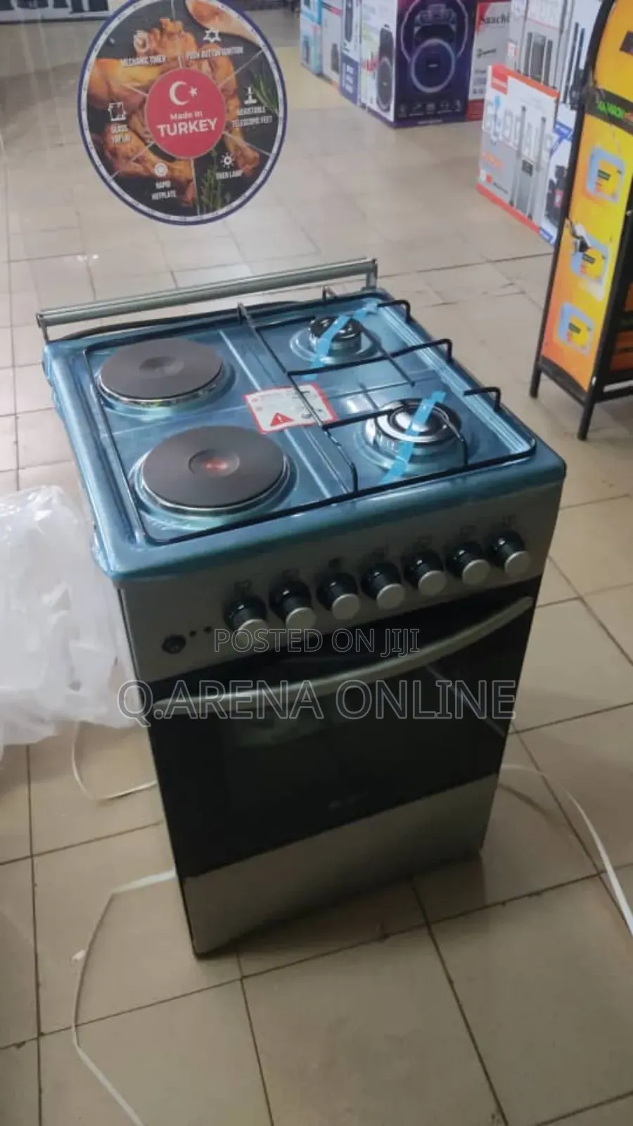 2 Electric 2 Gas Burners Cooker Warranty Available