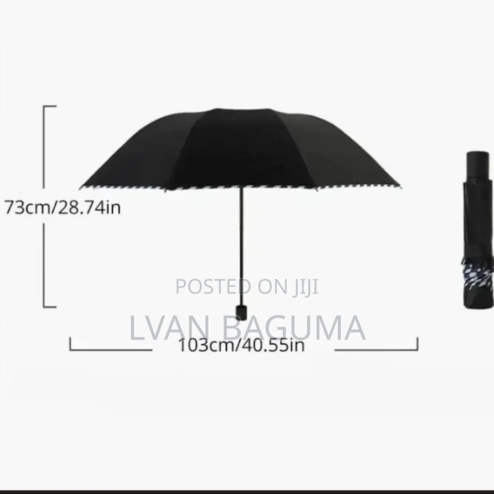 3 - Fold Portable Rain / Sun Umbrella