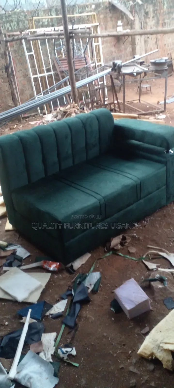 2 Seater Sofa Seat in Green Colour on Order