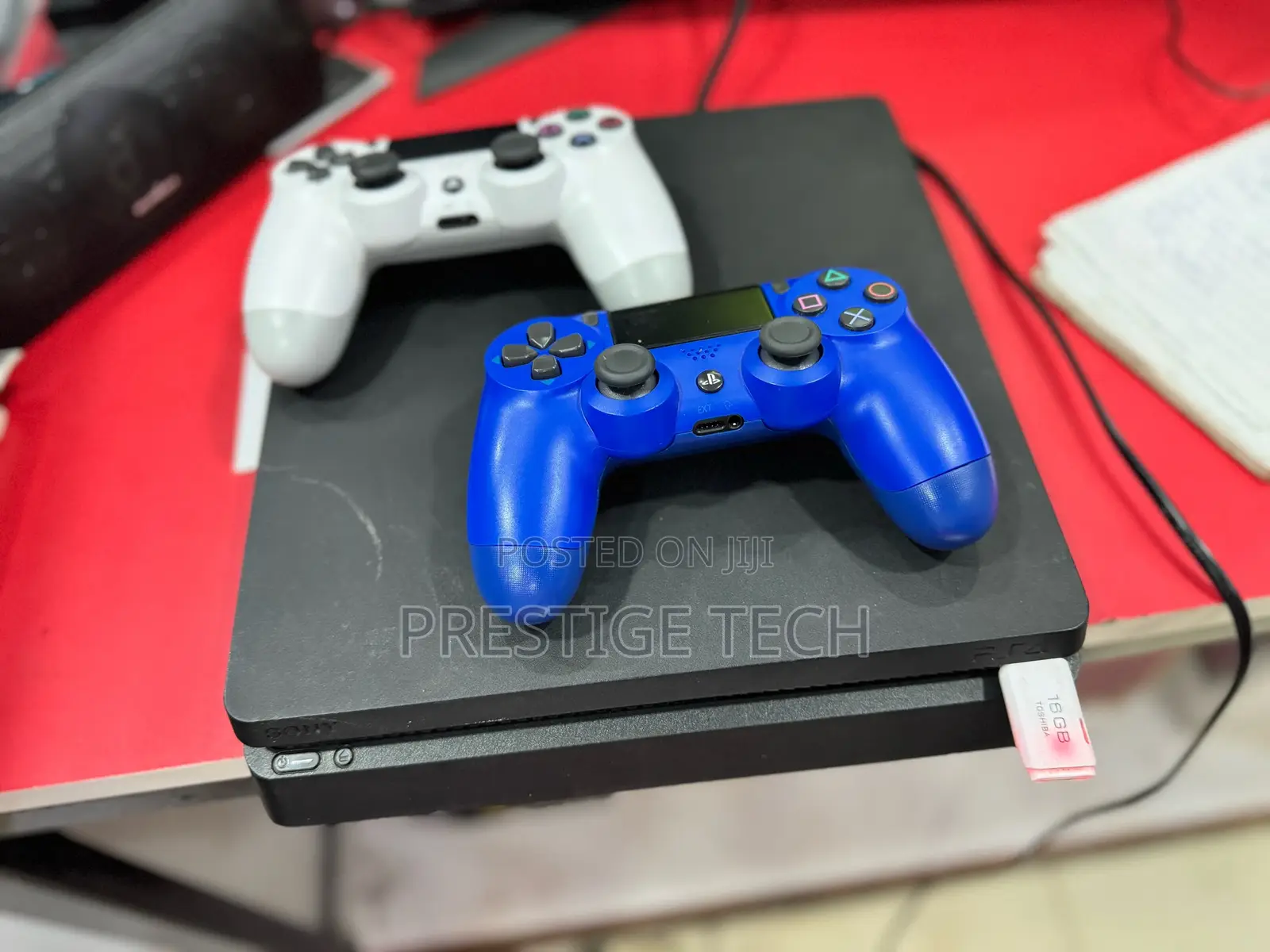Sony Play Station 4 Slim Chipped With 3 Pads And 6 Games, Ps4 Slim