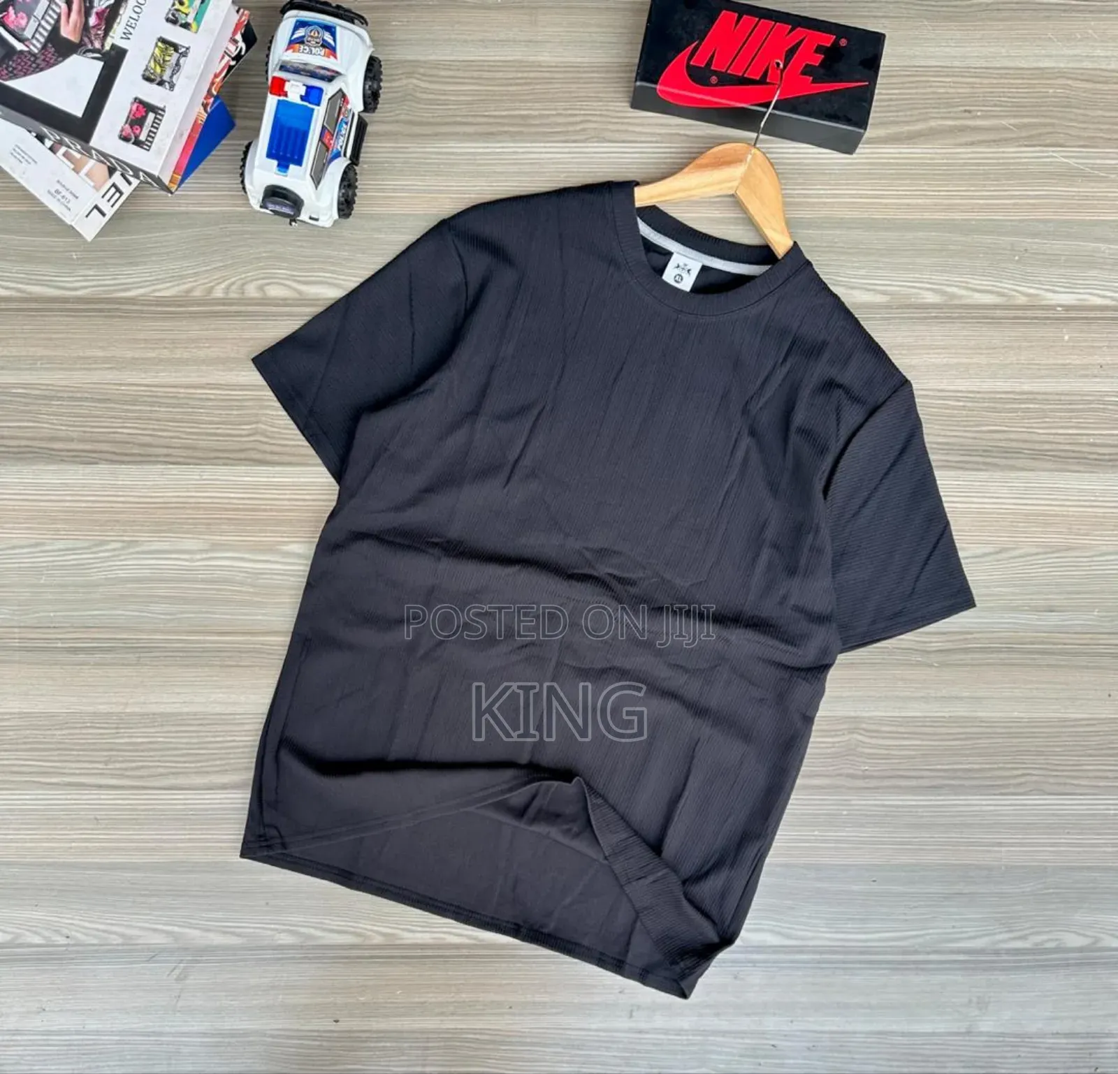 Crew Neck T-Shirt. Dusk Black