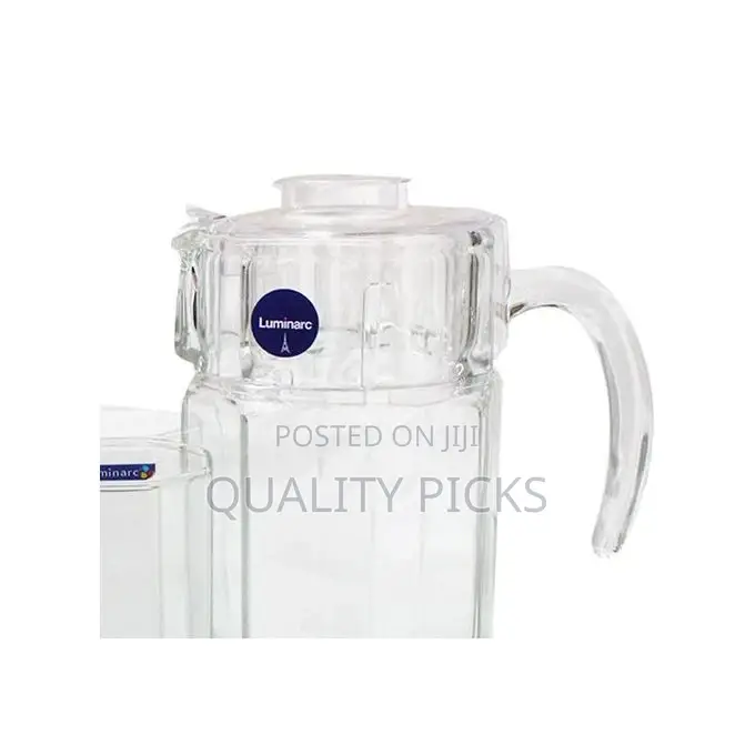 Luminarc 6 Pieces of Juice Glasses Cups and 1 Jar Water Set