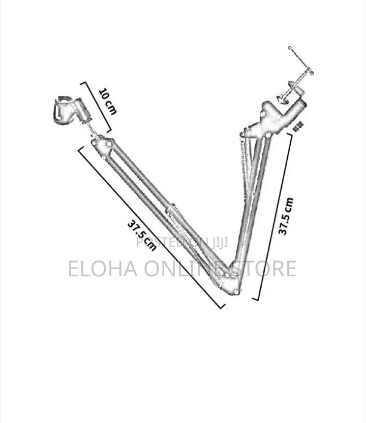 Adjustable Microphone Clamp Stand