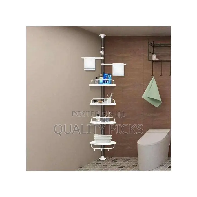 Adjustable Multi Corner Shelf Bathroom Organizer Rack