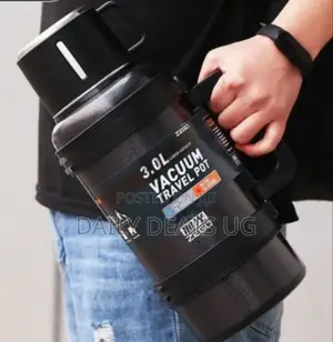 Black Travel Vacuum Pot