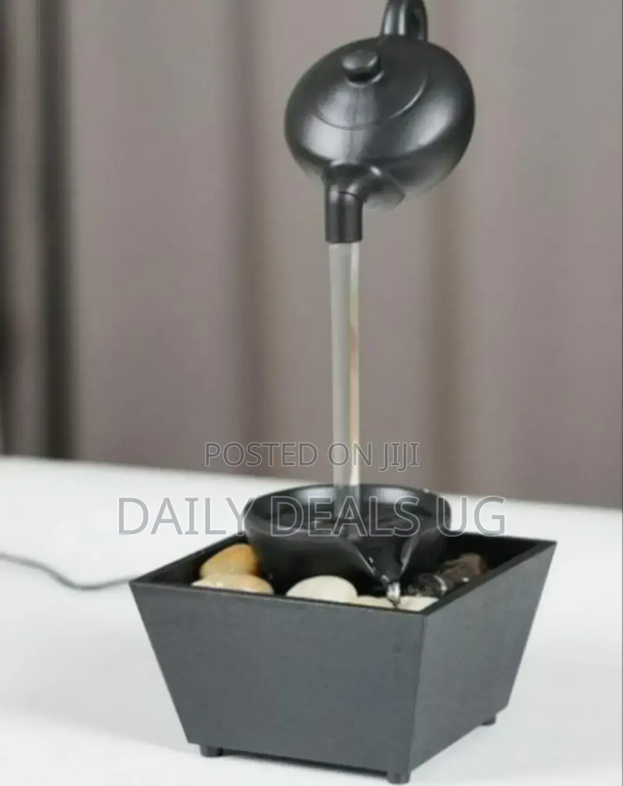 Black Table Top Water Fountain