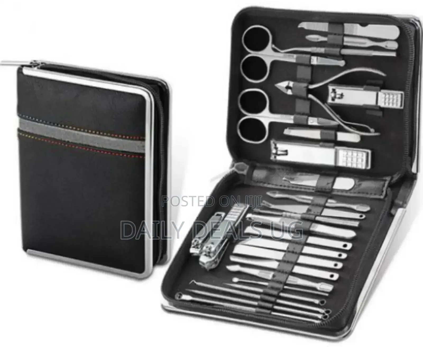 Black Stainless Nail Care Kit