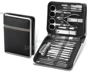 Black Stainless Nail Care Kit