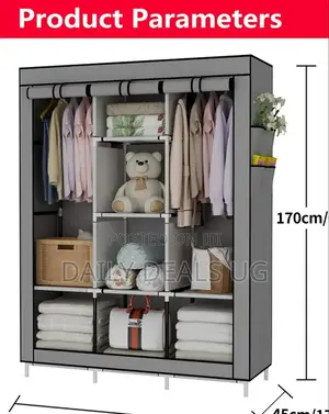 Photo - Grey Portable Wardrobe
