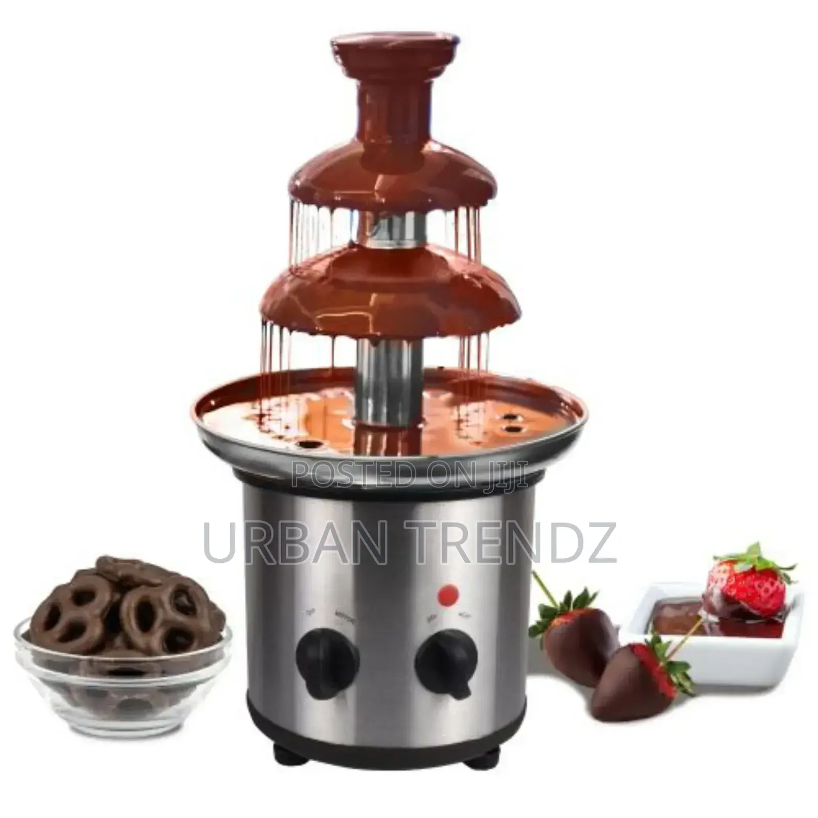 Chef 3 Tier Chocolate Fountain, Huge Adjustable Temperature