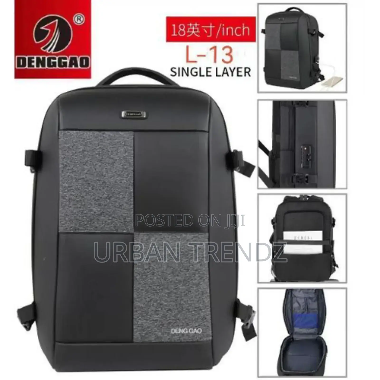 DENGGAO 18 Inch Classic Laptop Backpack - Fits Most Laptop
