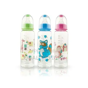 Set of 3 Milk Baby Feeding Bottle 240 Ml-Multi-Colours