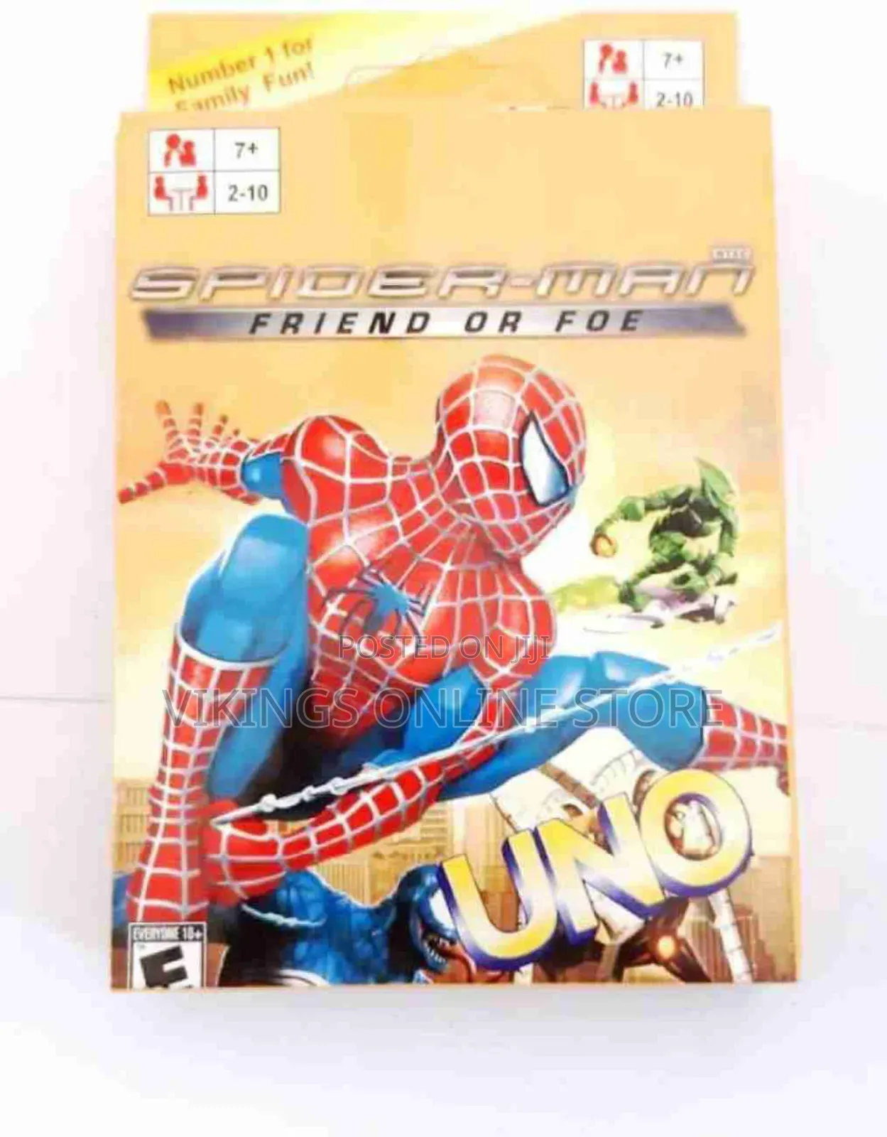 Uno Cartoon Character Spider Men Playing Card Game
