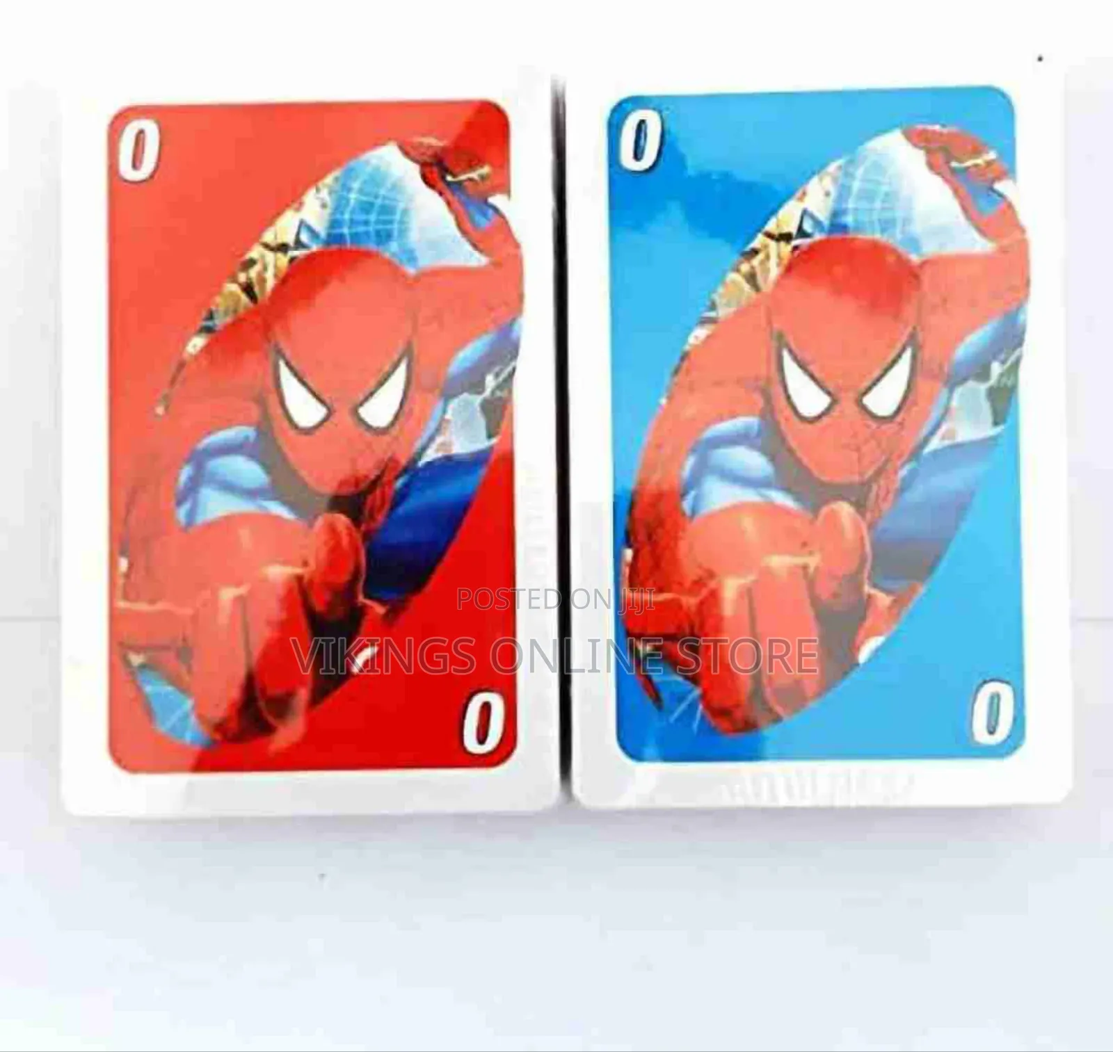 Uno Cartoon Character Spider Men Playing Card Game