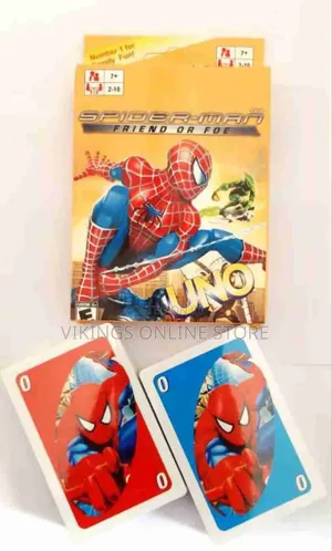 Uno Cartoon Character Spider Men Playing Card Game