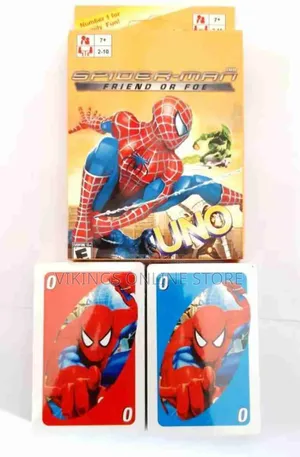 Uno Cartoon Character Spider Men Playing Card Game